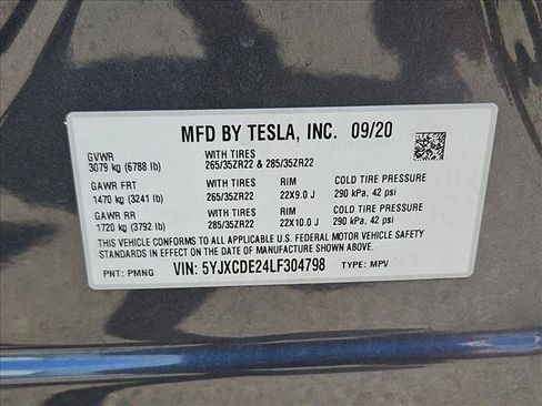 Used 2020 Tesla Model X Long Range AWD/4WD image 30