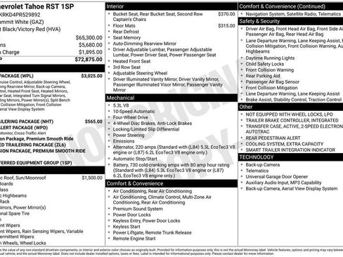 Used 2023 Chevrolet Tahoe RST w/ Luxury Package AWD/4WD image 11