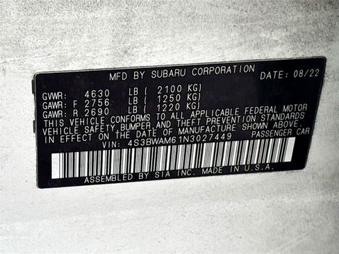 Used 2022 Subaru Legacy Limited AWD/4WD image 31