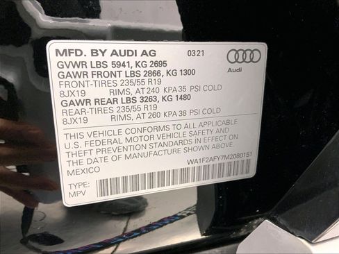 Certified 2021 Audi Q5 e Prestige w/ Prestige Package AWD/4WD image 31