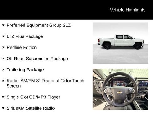 Used 2018 Chevrolet Silverado 1500 LTZ Z71 w/ Redline Edition AWD/4WD image 16