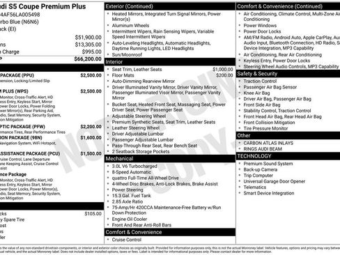 Used 2020 Audi S5 Premium Plus w/ Premium Plus image 40