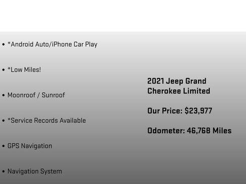 Used 2021 Jeep Grand Cherokee Limited RWD image 12
