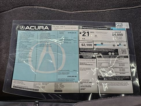 Used 2022 Acura NSX Type S AWD/4WD image 46