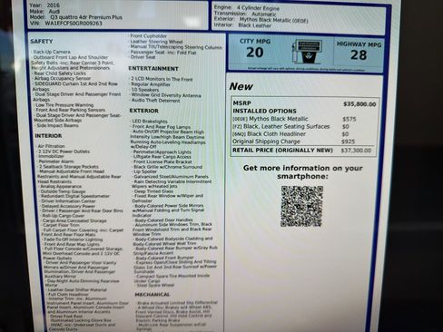 Used 2016 Audi Q3 2.0T Premium Plus w/ Technology Package image 23