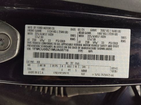 Used 2021 Ford Escape SE image 33