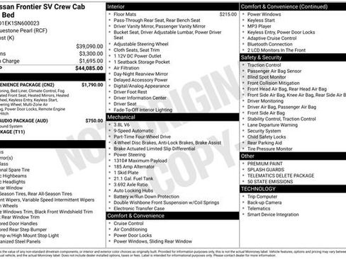 Used 2025 Nissan Frontier SV w/ SV Convenience Package image 4