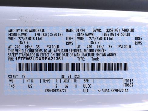 Used 2024 Ford F150 XLT w/ Equipment Group 302A MID image 2