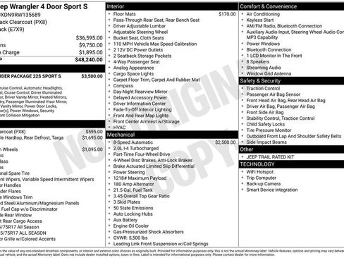 Used 2024 Jeep Wrangler Unlimited Sport AWD/4WD image 3