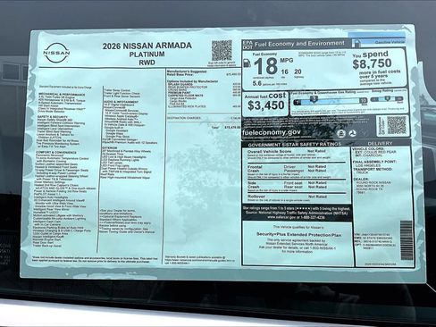 New 2026 Nissan Armada Platinum image 19