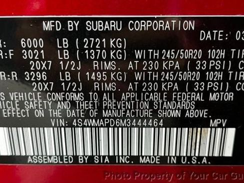 Used 2021 Subaru Ascent Limited w/ Technology Package AWD/4WD image 31