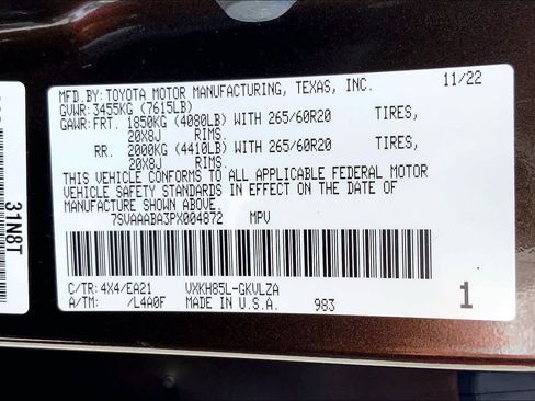 Used 2023 Toyota Sequoia Limited image 36