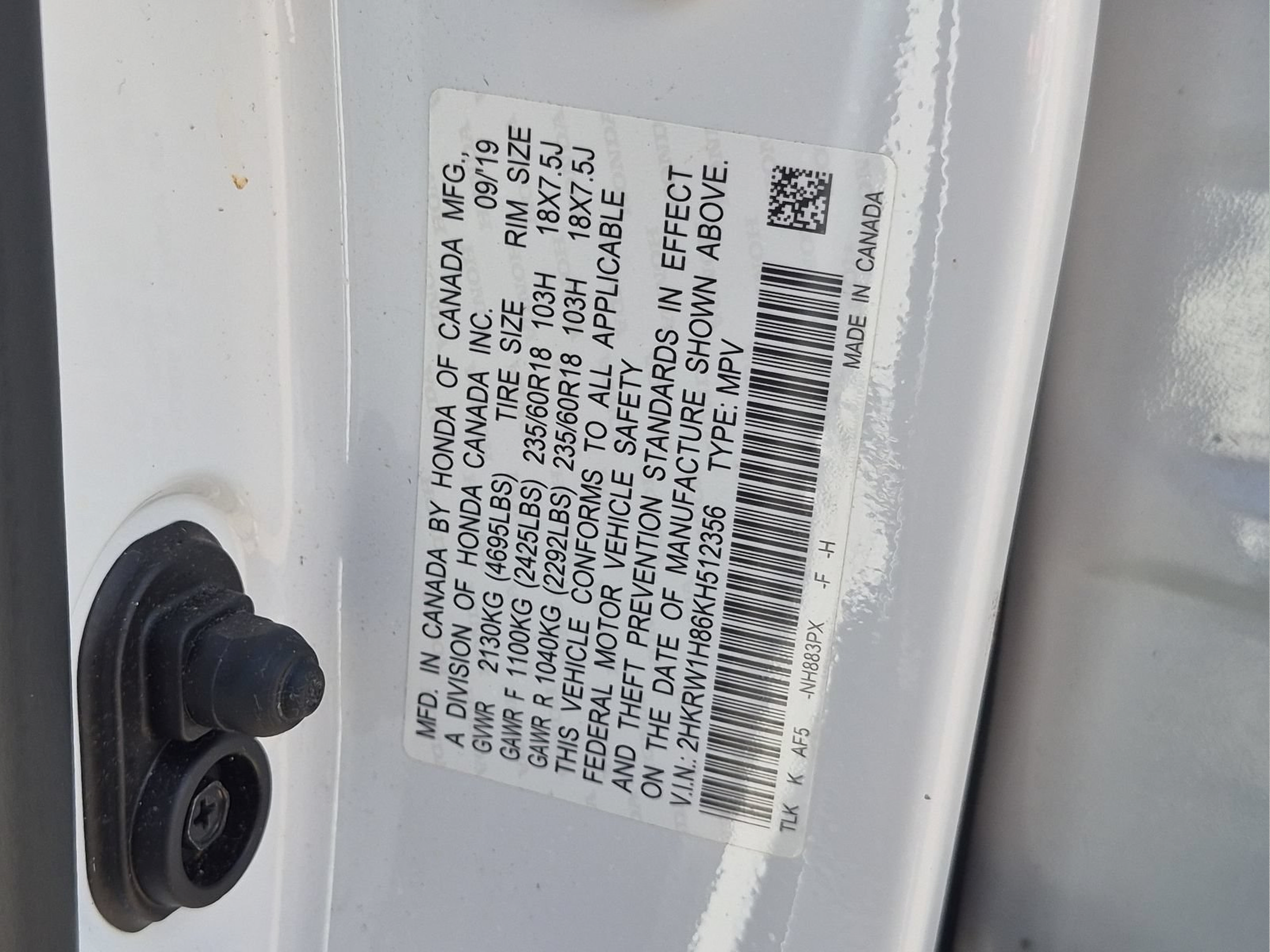 Certified 2019 Honda CR-V EX-L image 21