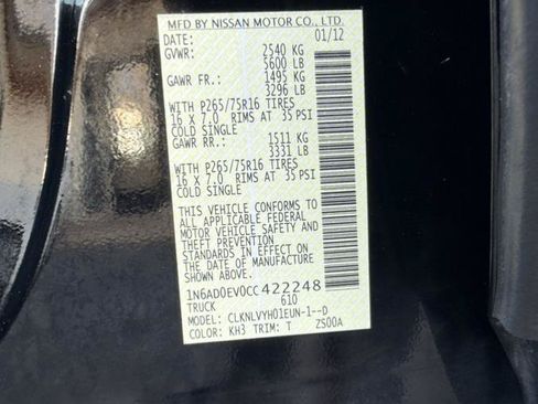 Used 2012 Nissan Frontier PRO-4X AWD/4WD image 31