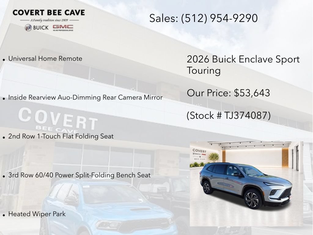 New 2026 Buick Enclave Sport Touring AWD/4WD image 13