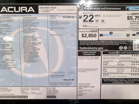 Used 2026 Acura MDX FWD w/ Technology Package image 35