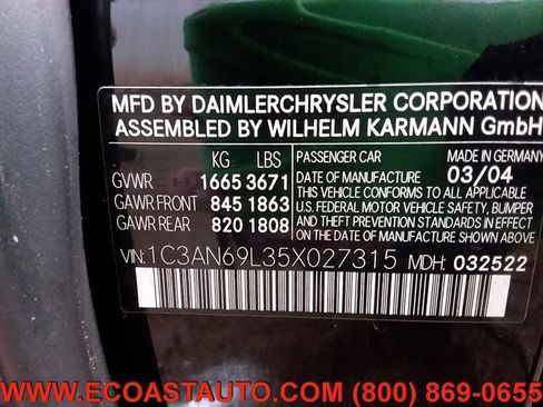 Used 2005 Chrysler Crossfire Limited image 22