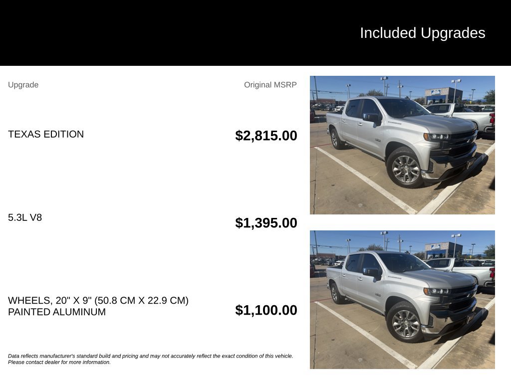 Used 2020 Chevrolet Silverado 1500 LT w/ Texas Edition RWD image 3