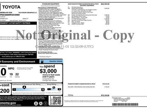 Used 2023 Toyota Tundra Platinum image 3