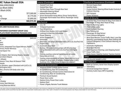 Used 2023 GMC Yukon Denali w/ LPO, Floor Liner Package AWD/4WD image 5