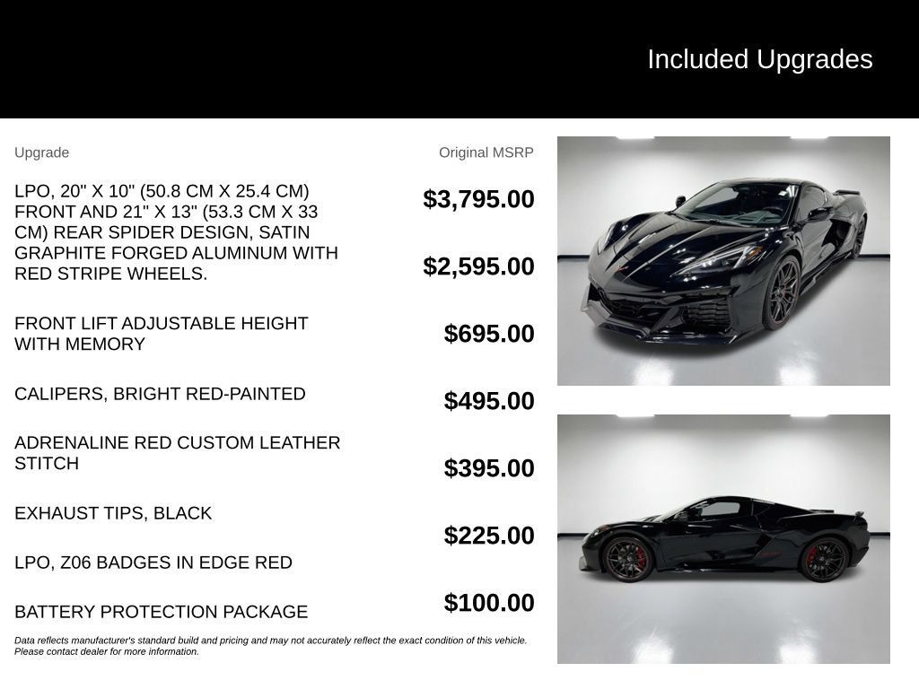 Used 2024 Chevrolet Corvette Z06 w/ Battery Protection Package RWD image 7