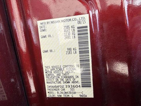 Used 2016 Nissan Maxima 3.5 S image 25