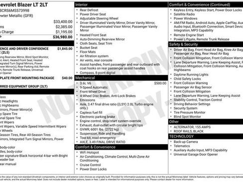 Used 2021 Chevrolet Blazer LT image 2