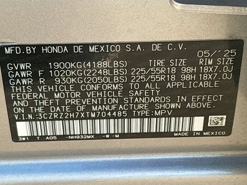 Used 2026 Honda HR-V EX-L image 29