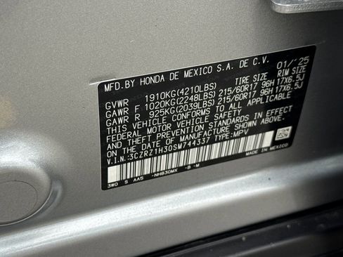 Certified 2025 Honda HR-V LX image 28