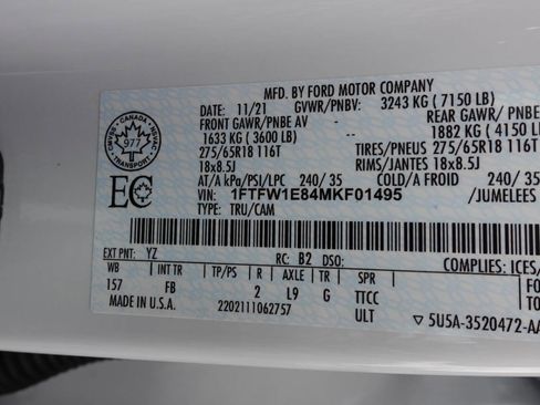 Used 2021 Ford F150 XLT w/ Equipment Group 302A High image 20