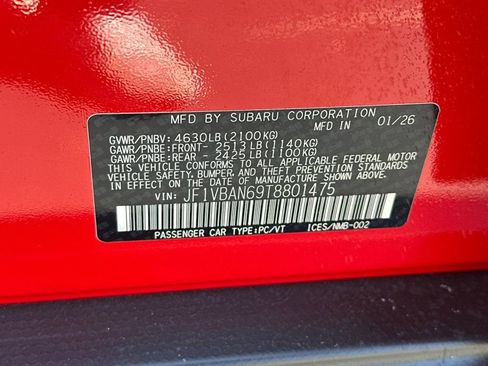 New 2026 Subaru WRX Limited image 34