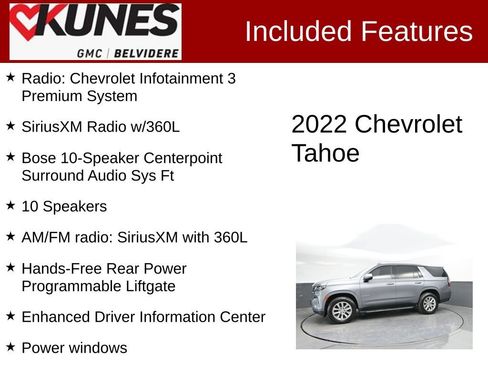 Used 2022 Chevrolet Tahoe Premier AWD/4WD image 2