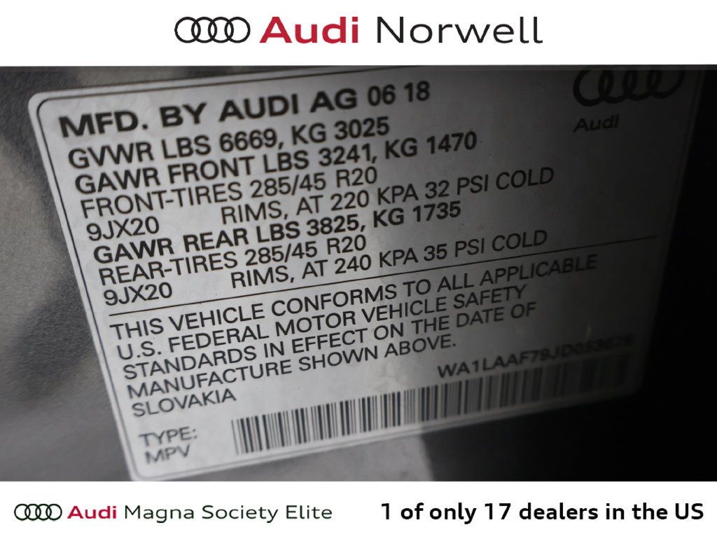 Used 2018 Audi Q7 3.0T Premium Plus w/ Premium Plus Package AWD/4WD image 3