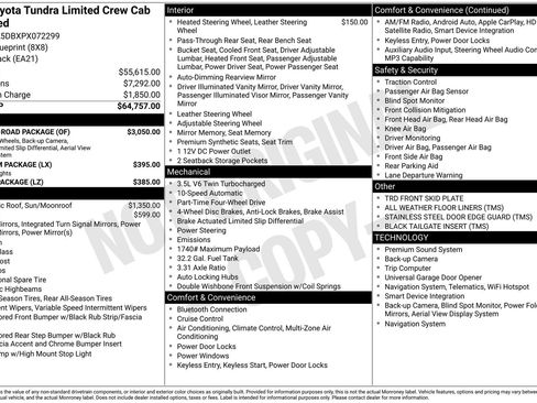 Used 2023 Toyota Tundra Limited w/ TRD Off-Road Package AWD/4WD image 37