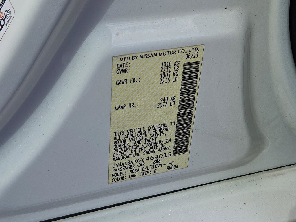 Used 2015 Nissan Altima 2.5 S w/ Power Driver Seat Package FWD image 25