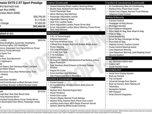 New 2026 Genesis GV70 2.5T Sport Prestige image 2