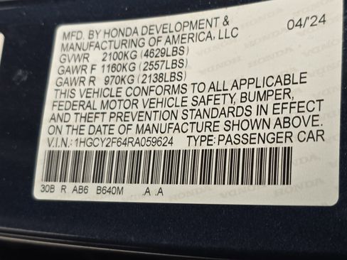 Certified 2024 Honda Accord EX-L image 31