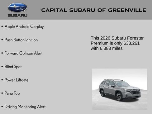 Certified 2026 Subaru Forester Premium AWD/4WD image 9