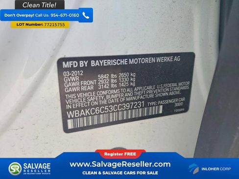Used 2012 BMW 750i xDrive w/ Driver Assistance Pkg AWD/4WD image 16