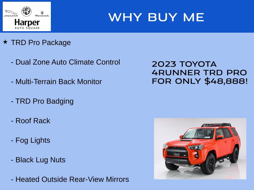 Used 2023 Toyota 4Runner TRD Pro AWD/4WD image 2