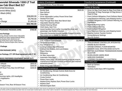 Used 2024 Chevrolet Silverado 1500 LT Trail Boss w/ Dark Appearance Package AWD/4WD image 47