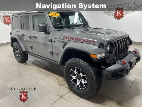 Used 2021 Jeep Wrangler Unlimited Rubicon w/ Uconnect 4C Nav & Sound Group image 1
