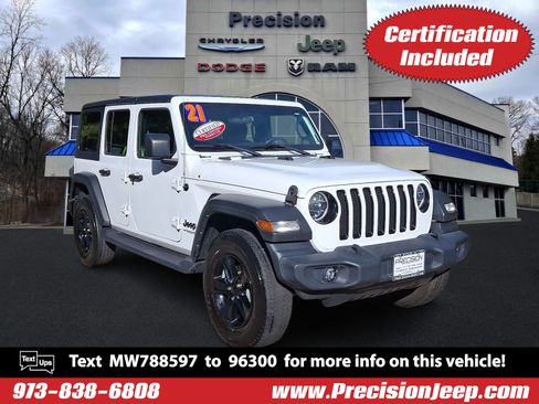 Certified 2021 Jeep Wrangler Unlimited Sport image 1