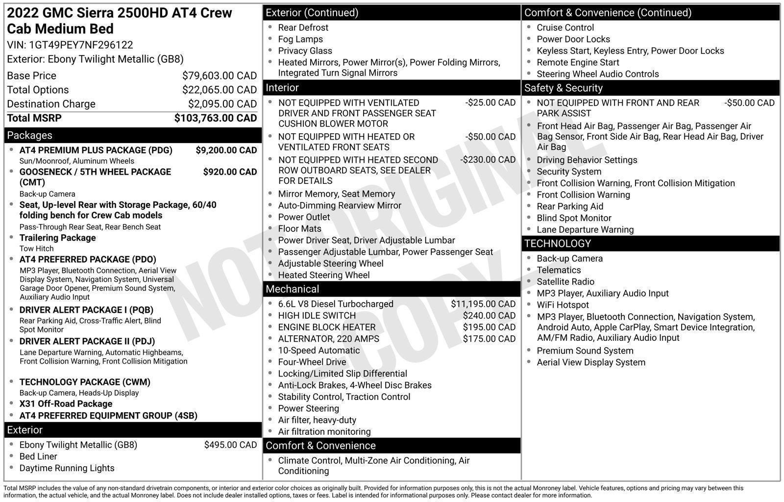 Used 2022 GMC Sierra 2500 AT4 w/ AT4 Premium Plus Package AWD/4WD image 8