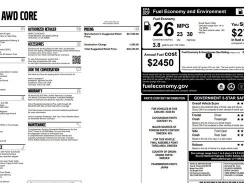 Used 2025 Volvo XC60 B5 Core image 40