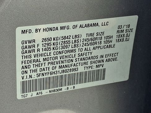Used 2018 Honda Pilot EX image 30