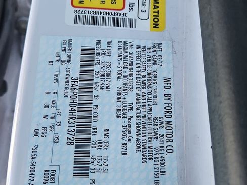 Used 2017 Ford Fusion SE w/ Fusion SE Technology Package image 21