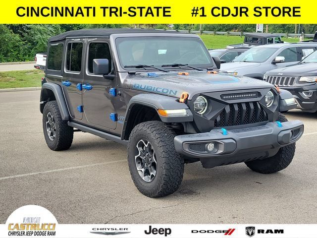Certified 2022 Jeep Wrangler Unlimited Rubicon 4xe w/ Cold Weather Group AWD/4WD image 1
