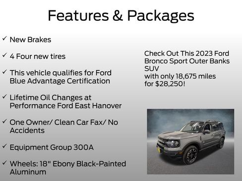 Used 2023 Ford Bronco Sport Outer Banks AWD/4WD image 4