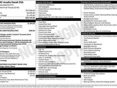 Certified 2019 GMC Acadia Denali w/ Technology Package image 7